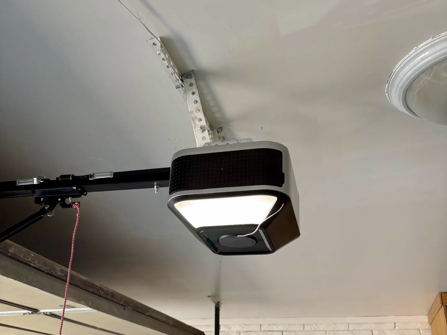 After: new smart garage door opener with built-in camera and LED lighting in Mesa