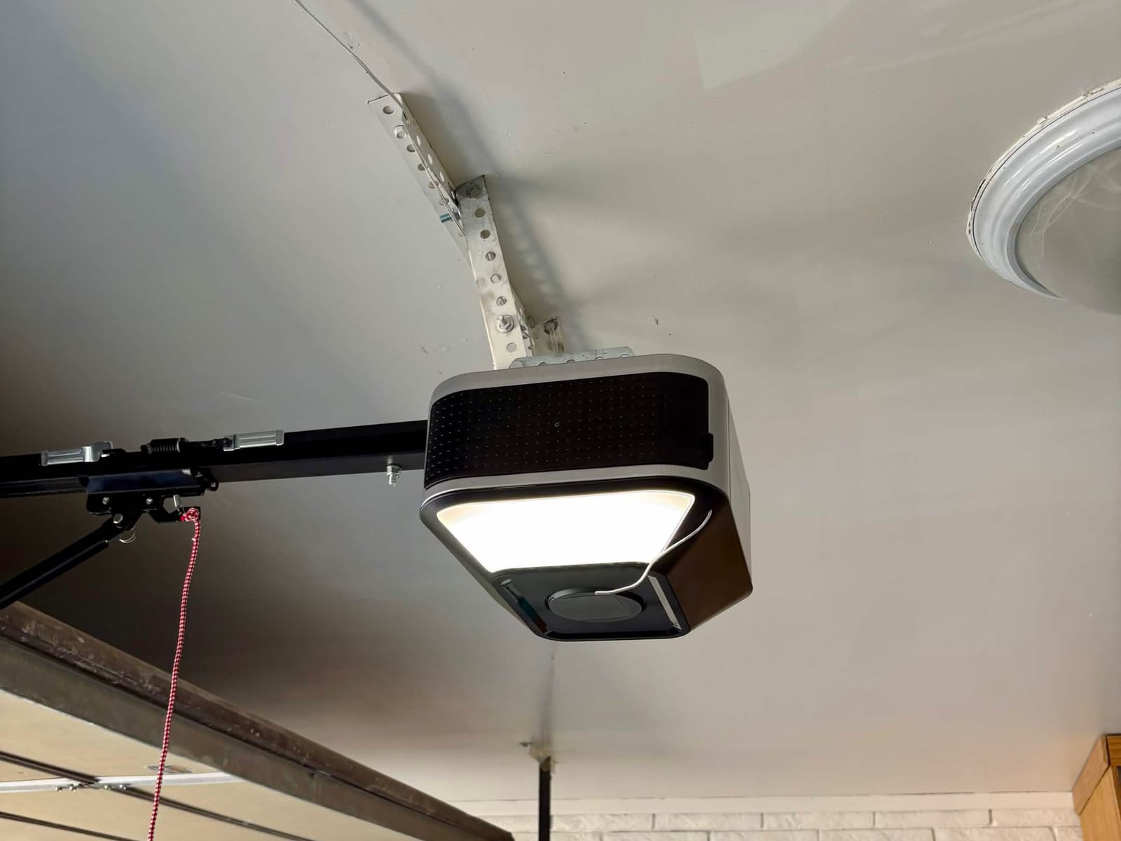 After: new smart garage door opener with built-in camera and LED lighting in Mesa